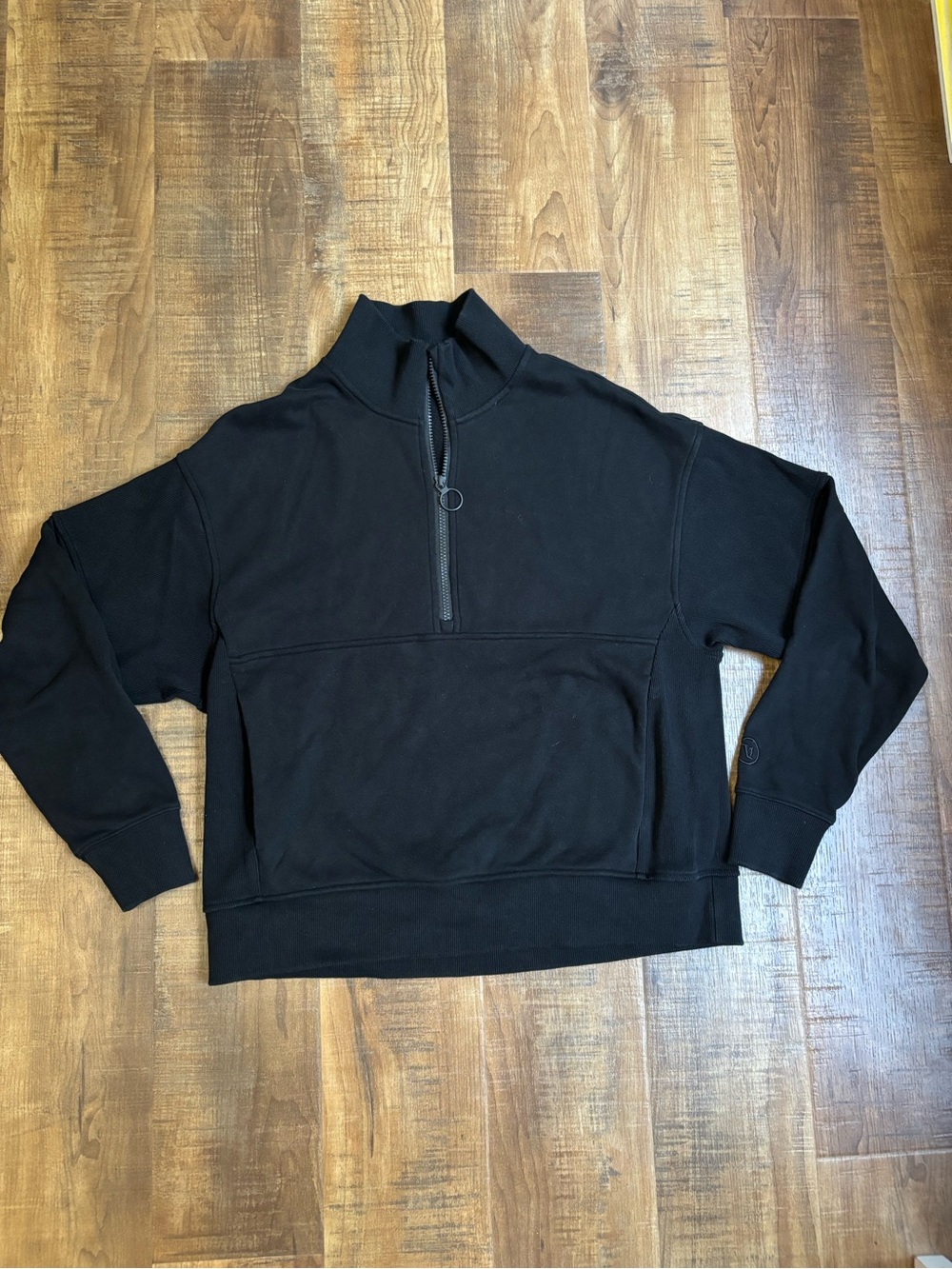 Vuori Sedona Rib Half-Zip Black Women’s Size large Pullover